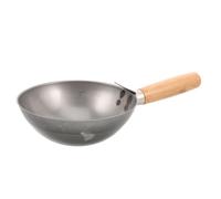 Pelle à Mortier en Acier au Carbone avec Manche Bois, 18 CM | Louche à Boue Ronde, Poignée Ergonomique Antidérapante, pour Murs et Stuc, Usage Jardinage et Chantier