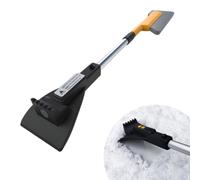 Pelle à neige 2 en 1 LED avec poignée télescopique en aluminium et lames en EVA pour la nuit, le dégivrage et le dégivrage