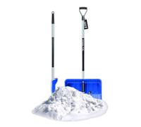 Pelle à Neige Avec Poignée Ergonomique - Pour Petites et Grandes Quantités - Lame en Plastique, Bord en Aluminium, Manche en Aluminium