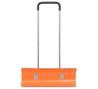 Pelle à neige avec poignée télescopique - En acier de 96 cm pour un nettoyage efficace de la neige - Orange - Durable et stable pour un nettoyage facile - Idéale pour les trottoirs et les allées