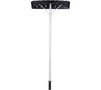 Pelle à Neige avec Roues Outils De Déneigement De Toit, Râteau À Neige Réglable, Pelle À Neige 1,48-6,08 M, Grattoir À Neige, Peuvent Déneiger Rapidement Et Efficacement