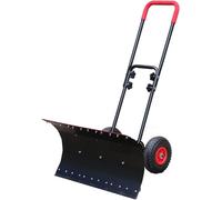 Pelle à Neige avec Roues Pelle À Neige avec Rouleaux, Pousse-Neige Roulant, Pelle De Déneigement, Chasse-Neige Manuel, Poignée Réglable, Adaptée Aux Allées, Trottoirs Et Jardins