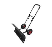 Pelle à Neige avec Roues,Pelle à Neige,Outil de Déneigement,Réglable en Hauteur,Pliable,Largeur de Travail 75cm-Hauteur 42cm,Chasse Neige,Poussoir à Neige pour Nettoyage Entrée Allée Chaussée Maison