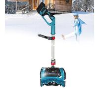 Pelle à Neige avec Roues Souffleuse À Neige Électrique, Pelle À Neige, Outil De Déneigement Extérieur d'hiver, Chasse-Neige Portables sans Fil, Patio, Balayeuse De Trottoir(2 Battery)