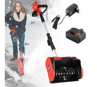 Pelle à Neige avec Roues Souffleuse À Neige sans Fil, Fraises De Déneigement Chasse-Neige Fraise À Neige Souffleuse À Neige Électrique 1200 W, Pelle À Neige(1battery)