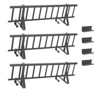 Pelle à neige de toit en acier anthracite 300 x 29,5 x 34,5 cm Accessoires de clôture résistant aux intempéries pour portail de jardin et poteaux de clôture, support de fixation inclus