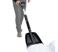 Pelle à neige de voiture, accessoire d'hiver avec poignée en forme de D | Longue pelle à neige comme outil de poussée | Pour temps froid, gel, extérieur, allée, chemin, terrasse, jardin, cour