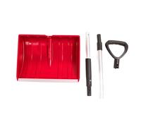 Pelle à Neige détachable de Grande capacité, légère, Portable, Longueur réglable, Pelle d'urgence extérieure pour Voiture, Jardin, Camping, en Aluminium PP 47,2 Pouces (Rouge)