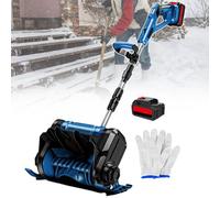 Pelle à neige électrique domestique, souffleuse à neige portative, largeur de nettoyage jusqu'à 30 cm, manche pliable en alliage d'aluminium, souffleuse à neige d'extérieur rechargeable, pour cour/u