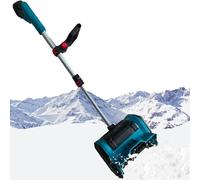 Pelle à neige électrique, pelle à neige pliable sans balais avec batterie au lithium 21 V, souffleuse à neige électrique de 31 cm de large et 15 cm de profondeur, idéale pour déneiger les cours, les
