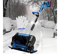 Pelle à neige électrique sans fil 1200 W, souffleuse à neige portable pour l'extérieur, distance de lancement de 8 m, réglage 3 directions, idéale pour une utilisation dans la cour et la route
