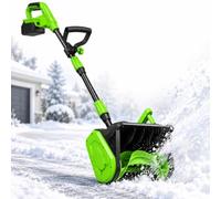 Pelle À Neige Électrique sans Fil 21V | Goulotte D'évacuation De La Neige Réglable, Avec Gants, Chargeur Et Manuel D'utilisation