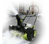 Pelle à Neige électrique sans Fil 40 V avec Deux phares à Del, Puissance de 40 V et autonomie d'une Heure. Utilisation sûre et prolongée tôt Le Matin et Pendant Les tempêtes de Neige