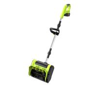 Pelle à Neige électrique sans Fil 48 V, Portable, pour terrasse | Balai à neige manuel pliable et puissant pour usage domestique,profondeur de 16 cm,pour le déneigement des trottoirs(A)