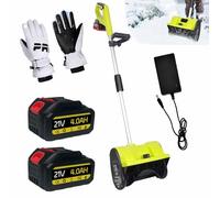 Pelle à neige électrique sans fil, alimentation au lithium 20 V, 30,5 cm de large, 15,2 cm de profondeur, poignée avant réglable, distance de projection de 6 m pour allées, patios et aires de jeux