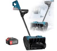 Pelle à neige électrique sans fil alimentée par batterie 21 V, largeur de dégagement de 30 cm, distance de lancement de 8 m, design pliable