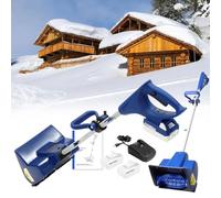 Pelle à neige électrique sans fil avec batterie, machine de déneigement poussée à la main pour allée et cour