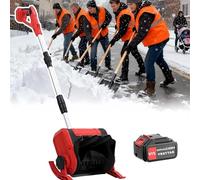 Pelle à neige électrique sans fil, direction réglable à 45°, design pliable pour patios et allées