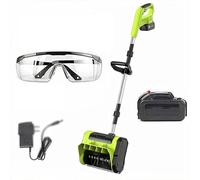 Pelle à neige électrique sans fil - Outil de déneigement de 25 cm avec plaque de guidage, direction réglable, poignée télescopique et chargeur rapide