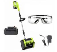 Pelle à Neige électrique sans Fil - Outil de déneigement de 25 cm avec Plaque de Guidage, Direction réglable et poignée télescopique, Chargeur Rapide, adapté à Un Usage Domestique