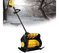 Pelle à neige électrique sans fil sans balais, largeur de nettoyage de 45 cm, direction réglable, idéale pour les routes de ville et les trottoirs d'usine