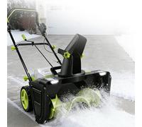 Pelle À Neige Électrique sans Fil, Souffleuse À Neige, Goulotte Rotative À 180° Et Largeur De Déneigement De 50 Cm pour Une Évacuation Polyvalente De La Neige sur Les Porches