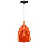 Pelle à Neige en métal, Pelle à Neige Pliable en Alliage d'aluminium à télescopique rétractable Hiver à Glace Outil de Camping en Plein air Orange