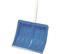 Pelle à neige en plastique 40 cm bleue, poignée en D, bord galvanisé