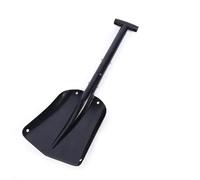 Pelle À Neige Extérieure Rétractable Glace en Alliage D'aluminium | Outil de déneigement d'hiver Camping jardin pelle pliante outils de survie(Black-54-82cm)