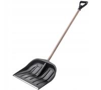 Pelle à neige KADAX en plastique, pelle avec poignée en D, 45 cm noir