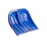 KADAX Pelle à neige de 49 cm de large, pelle à neige sans manche, pelle à neige, pelle à neige en plastique, pelle à neige (1, bleu avec bord en aluminium)