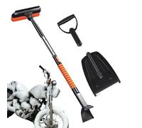 Pelle à neige - Kit balai à neige | Grattoir à neige portable pliable avec poignée en mousse et poignée en aluminium épaissi, brosses à neige amovibles de grande capacité pour enlever la neige