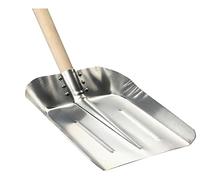 Pelle à Neige ou à Grain en alu 33 cm de Large avec Manche Bois