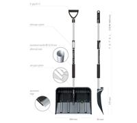 Pelle à Neige Pelle à Neige Déneigeur Ergonomique Bord Alu PAFEN