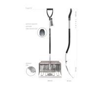 Pelle à Neige Pelle à Neige Déneigeur Ergonomique Bord Alu PAFEN