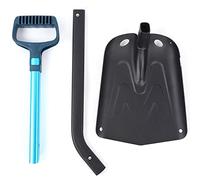 Pelle à Neige Pliante d'extérieur en Alliage d'aluminium, Outil de Camping Durable à Long Manche, Noir et Bleu, 905 g