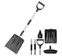 Pelle à neige pour allée de voiture, nouvelle mise à niveau 2024 pour le déneigement, pelle légère, portable, réglable, grande capacité, parfaite pour le jardin, le camping, les jeux de bonhomme de