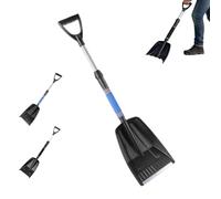 Pelle À Neige pour Allée | Scoop Ergonomique À Poignée en Forme De D - Outil Long de Poussage pour Neige,pour Allée Trottoir Terrasse Patio Cour Extérieur Nettoyage par Temps Froid