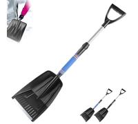 Pelle À Neige pour Allée | Scoop Ergonomique À Poignée en Forme De D - Outil Long de Poussage pour Neige,pour Allée Trottoir Terrasse Patio Cour Extérieur Nettoyage par Temps Froid