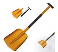 Pelle à Neige pour Voiture, 34 Pouces de Longueur, Pelle Pliable en Alliage d'aluminium, Portable, résistante au Froid, Neige Pliante pour motoneiges, Camping et Boue, Or - Pliable