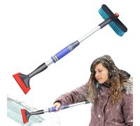 Pelle à Neige pour Voiture | 360° Grattoir à Glace Rotatif avec Brosse - Grattoir à Glace pour Fenêtres | pour Voiture, Camion, SUV, Camping-Car, Vitre, Pare-Brise, Allée, Camping