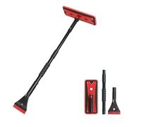 Pelle à Neige pour Voiture Compatible pour Skoda Superb Sedan Yeti, Outil Multifonctionnel de dégivrage et de déneigement pour Voiture d'hiver,2Red