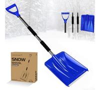 Pelle à neige pour voiture et allée, pelle à neige d'urgence amovible pour voitures, maison, jardin, boue et bonhomme de neige, 108 cm (bleu)