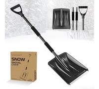 Pelle à neige pour voiture et allée, pelle à neige d'urgence amovible pour voitures, maison, jardin, boue et bonhomme de neige, 108 cm, noir