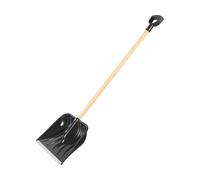 Pelle a neige pvc noir 43cm avec languette aluminium + manche bois 100cm - 17700