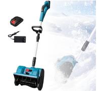 Pelle À Neige sans Fil 11” Souffleuse À Neige sans Fil avec Portée de Projection de 26 Pieds Et 3 Directions de Projection Réglables pour Patio, Terrasse, Allée