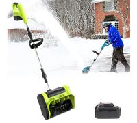 Pelle à Neige sans Fil 900 W, souffleuse à Neige électrique, autonomie de 60 à 90 Minutes, 3 Directions d'éjection de la Neige réglables, pour allée, Patio, terrasse,1 Battery