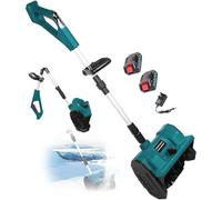 Pelle à neige sans fil avec moteur sans balais, déneigement efficace à piles pour terrasse, aire de jeux et ferme, comprend deux batteries