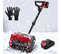Pelle À Neige sans Fil, Souffleuse À Neige 20V sans Fil, Distance De Lancer 8 M avec Largeur 32 Cm, Manche Télescopique Réglable pour Allées Et Patios.