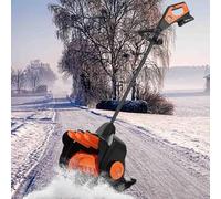 Pelle à neige sans fil - Souffleuse à neige alimentée par batterie 21 V avec poignée avant réglable, largeur de coupe de 40,6 cm pour un déneigement efficace